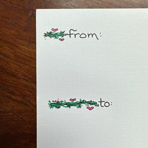 6ct To and From Postcard Notes - Picture 9 of 11